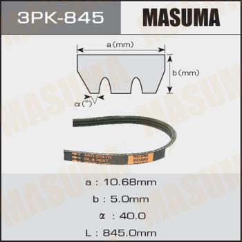 MASUMA 3PK845 - Поликлиновой ремень autospares.lv