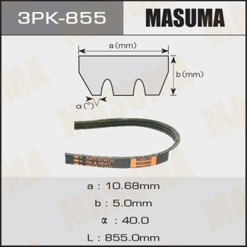 MASUMA 3PK855 - Поликлиновой ремень autospares.lv