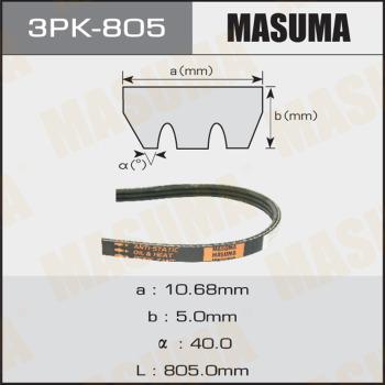 MASUMA 3PK805 - Поликлиновой ремень autospares.lv