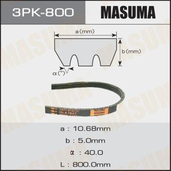 MASUMA 3PK800 - Поликлиновой ремень autospares.lv