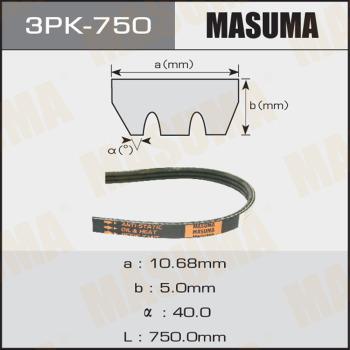 MASUMA 3PK750 - Поликлиновой ремень autospares.lv