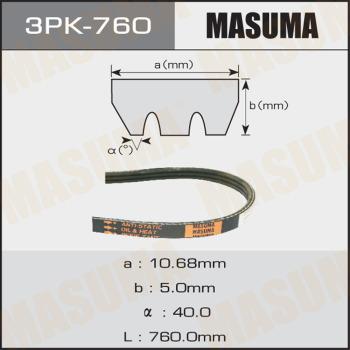 MASUMA 3PK760 - Поликлиновой ремень autospares.lv