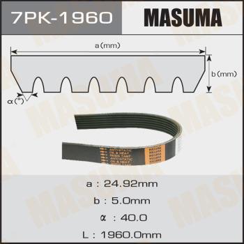 MASUMA 7PK-1960 - Поликлиновой ремень autospares.lv