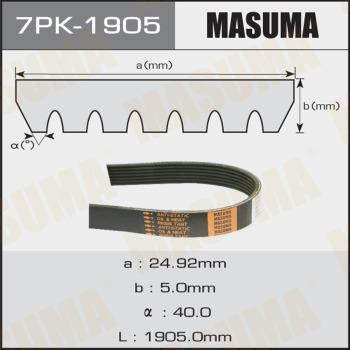 MASUMA 7PK-1905 - Поликлиновой ремень autospares.lv