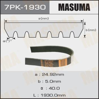 MASUMA 7PK1930 - Поликлиновой ремень autospares.lv