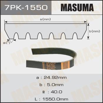 MASUMA 7PK1550 - Поликлиновой ремень autospares.lv