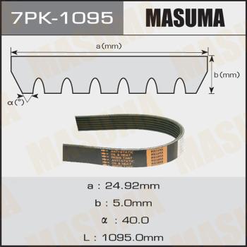 MASUMA 7PK-1095 - Поликлиновой ремень autospares.lv