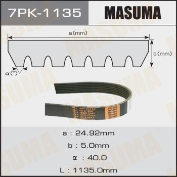 MASUMA 7PK-1135 - Поликлиновой ремень autospares.lv