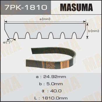 MASUMA 7PK-1810 - Поликлиновой ремень autospares.lv