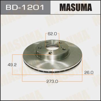 MASUMA BD-1201 - Тормозной диск autospares.lv