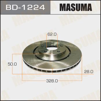 MASUMA BD-1224 - Тормозной диск autospares.lv