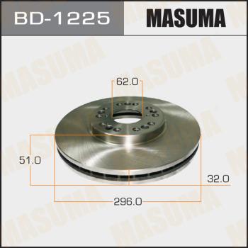 MASUMA BD-1225 - Тормозной диск autospares.lv