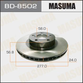 MASUMA BD8502 - Тормозной диск autospares.lv