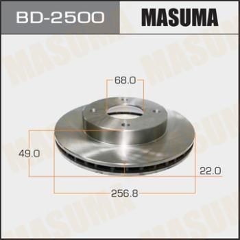 MASUMA BD-2500 - Тормозной диск autospares.lv