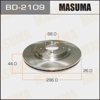 MASUMA BD-2109 - Тормозной диск autospares.lv