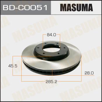 MASUMA BD-C0051 - Тормозной диск autospares.lv