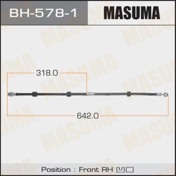 MASUMA BH-578-1 - Тормозной шланг autospares.lv