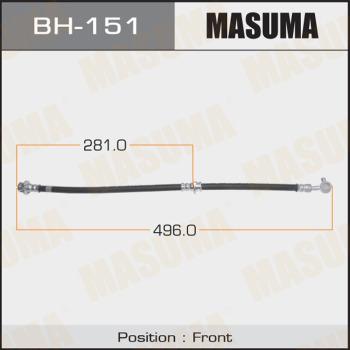 MASUMA BH-151 - Тормозной шланг autospares.lv