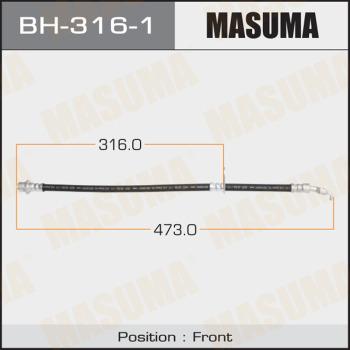 MASUMA BH-316-1 - Тормозной шланг autospares.lv