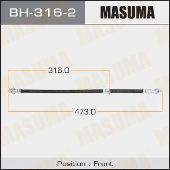 MASUMA BH-316-2 - Тормозной шланг autospares.lv