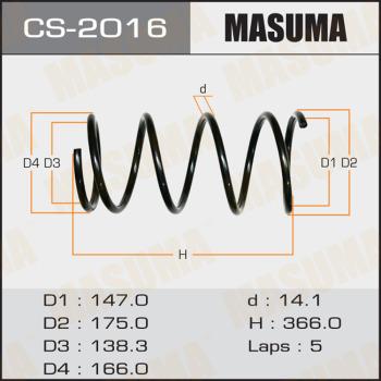 MASUMA CS-2016 - Пружина ходовой части autospares.lv