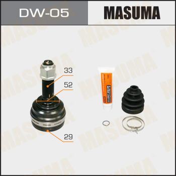 MASUMA DW-05 - Шарнирный комплект, ШРУС, приводной вал autospares.lv