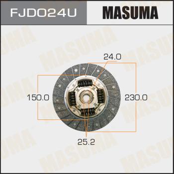 MASUMA FJD024U - Диск сцепления, фрикцион autospares.lv