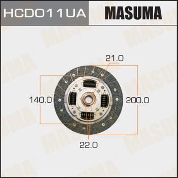 MASUMA HCD011UA - Диск сцепления, фрикцион autospares.lv