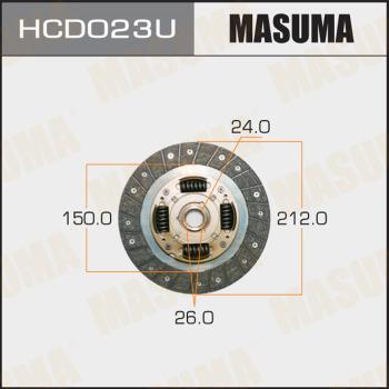 MASUMA HCD023U - Диск сцепления, фрикцион autospares.lv