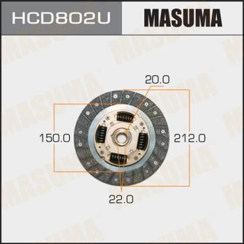 MASUMA HCD802U - Диск сцепления, фрикцион autospares.lv