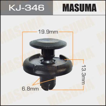 MASUMA KJ-346 - Зажим, клипса, молдинг autospares.lv