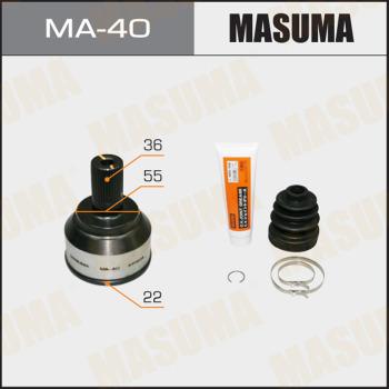 MASUMA MA40 - Шарнирный комплект, ШРУС, приводной вал autospares.lv