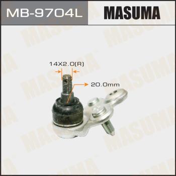 MASUMA MB-9704L - Шаровая опора, несущий / направляющий шарнир autospares.lv