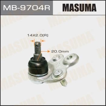 MASUMA MB-9704R - Шаровая опора, несущий / направляющий шарнир autospares.lv