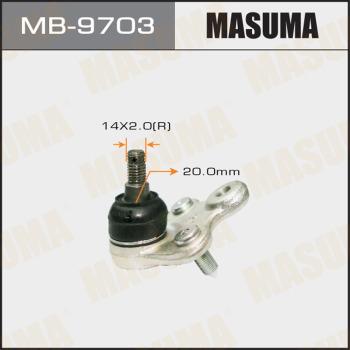 MASUMA MB-9703 - Шаровая опора, несущий / направляющий шарнир autospares.lv