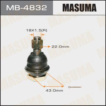 MASUMA MB-4832 - Шаровая опора, несущий / направляющий шарнир autospares.lv