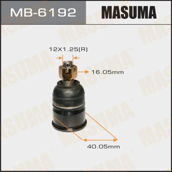 MASUMA MB-6192 - Шаровая опора, несущий / направляющий шарнир autospares.lv