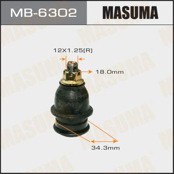 MASUMA MB-6302 - Шаровая опора, несущий / направляющий шарнир autospares.lv