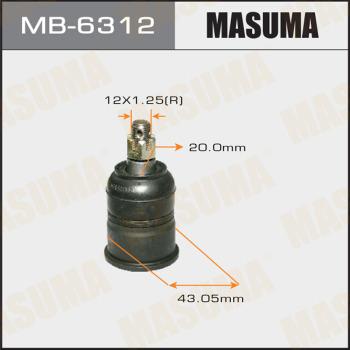 MASUMA MB-6312 - Шаровая опора, несущий / направляющий шарнир autospares.lv