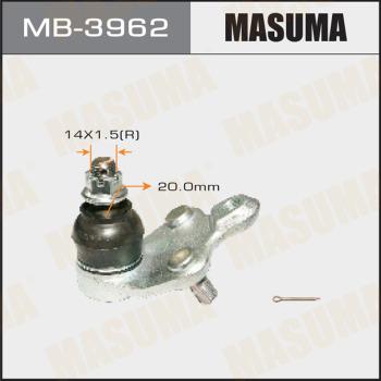 MASUMA MB-3962 - Шаровая опора, несущий / направляющий шарнир autospares.lv