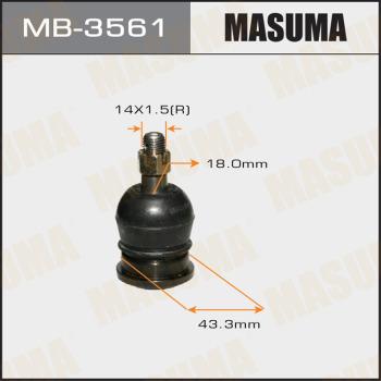 MASUMA MB-3561 - Шаровая опора, несущий / направляющий шарнир autospares.lv