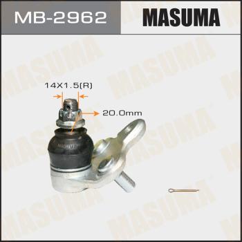 MASUMA MB-2962 - Шаровая опора, несущий / направляющий шарнир autospares.lv