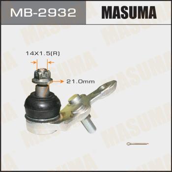 MASUMA MB-2932 - Шаровая опора, несущий / направляющий шарнир autospares.lv