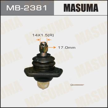 MASUMA MB-2381 - Шаровая опора, несущий / направляющий шарнир autospares.lv