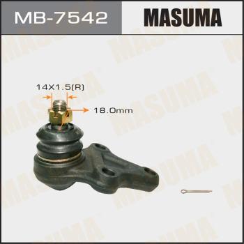 MASUMA MB-7542 - Шаровая опора, несущий / направляющий шарнир autospares.lv