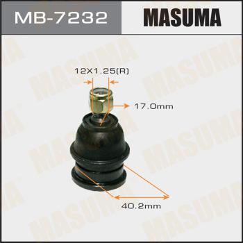 MASUMA MB-7232 - Шаровая опора, несущий / направляющий шарнир autospares.lv