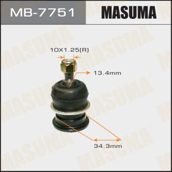 MASUMA MB-7751 - Шаровая опора, несущий / направляющий шарнир autospares.lv