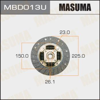 MASUMA MBD013U - Диск сцепления, фрикцион autospares.lv