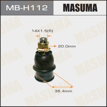 MASUMA MB-H112 - Шаровая опора, несущий / направляющий шарнир autospares.lv