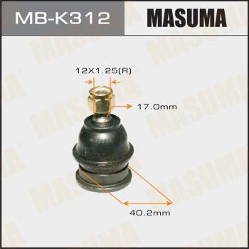 MASUMA MB-K312 - Шаровая опора, несущий / направляющий шарнир autospares.lv